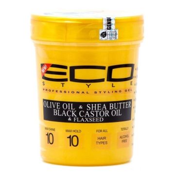 Eco Style Gold Olive Oil & Shea Butter & Black Castor Oil & Flaxseed 32oz