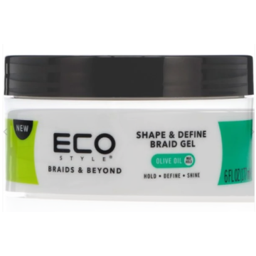 EcoStyler Shape & Define Braid Gel 177ml met olijfolie