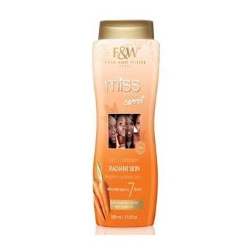 Fair & White Miss White Carrot Brightening Body Lotion 500ml