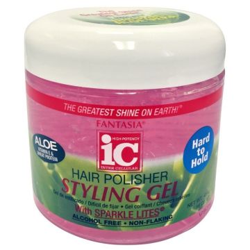 Fantasia Hair Polisher Styling Gel Pink Hard To Hold 454 g