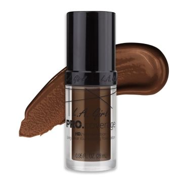 LA Girl PRO Coverage HD Foundation - Dark Chocolate GLM656