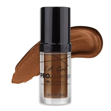 LA Girl PRO Coverage HD Foundation - Rich Cocoa GLM655