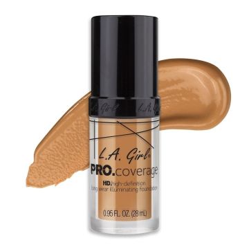 LA Girl PRO Coverage HD Foundation - Nude Beige GLM645