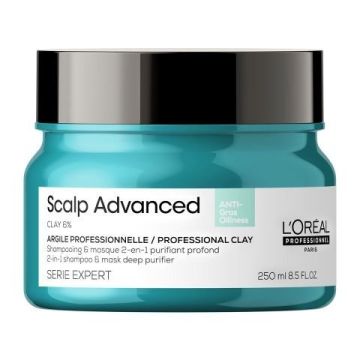 L'Oréal Professionnel Scalp Advanced Anti-Oiliness 2-in-1 haarklei 250ml