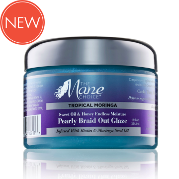 The Mane Choice Tropical Moringa Sweet Oil & Honey Endless Moisture Pearly Braid Out Glaze 354gr