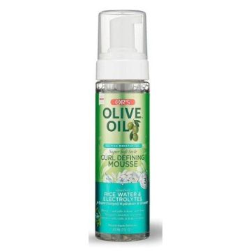 ORS Olive Oil Max Moisture Rice Water & Electrolytes Curl Defining Mousse 207ml