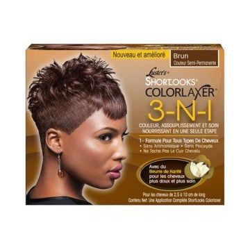 Pink Shortlooks Color Relaxer Kit Brown