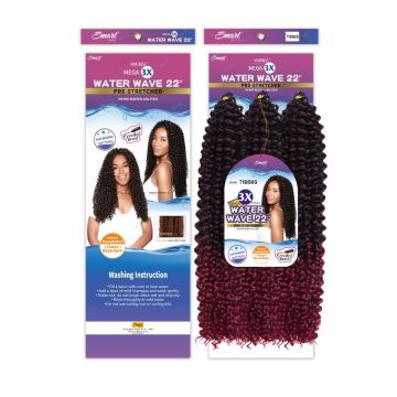 ViviTress Pre Stretched Water Wave 3x 22" - T1B/Bug haarextensions