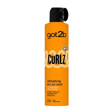 Got2b Curlz Refreshing Dry Oil Mist 200ml voor glanzende krullen