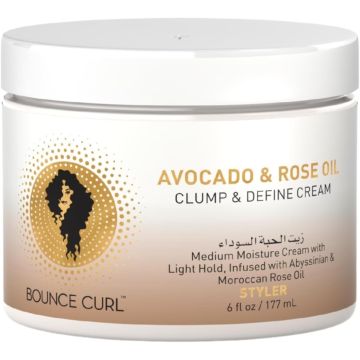 Bounce Curl Avocado & Rose Oil Clump and Define Cream 6 FL OZ