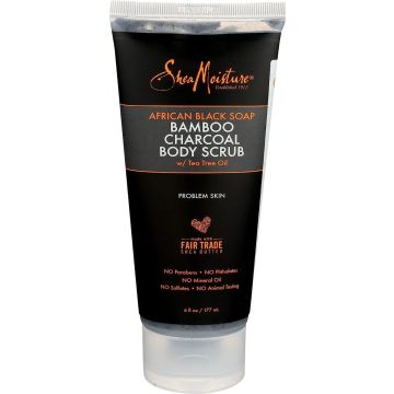 Shea Moisture African Black Soap Charcoal Body Scrub 6oz