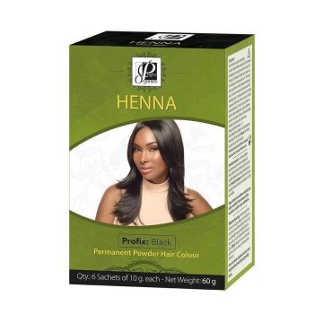 Profix Organics Henna Permanente Haarkleur 60g Zwart