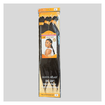 Queen Braids pre Stretched 3x 28'' in kleur 4