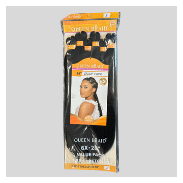 Queen Braids Pre Stretched 6x 28'' in kleur 2