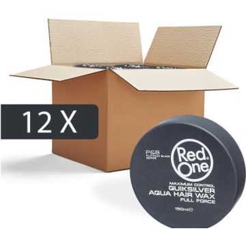 Red One Wax Zwart Gel Haarwax - Voordeelpakket (12X)