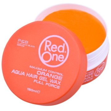 Red One Haarwax Aqua Orange 150ml verpakking