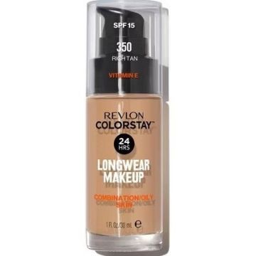 Revlon Colorstay Makeup Combination/oily Skin 30ml - 350 Rich Tan
