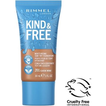 Rimmel London KIND & FREE Vegan Foundation 201 Classic Beige 30ml