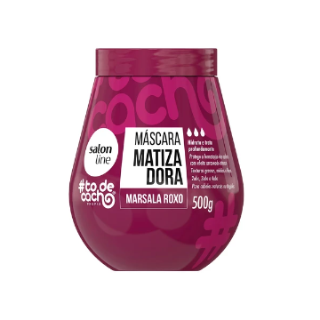 Salon Line Todecacho Masck Toning Marsala Roxo 300g haarmasker