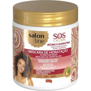 Salon Line Keratin en Castor Olie Hydratatie Masker 500g