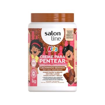 Salon Line Kids Silky Curls Combing Cream Chocolate 1kg