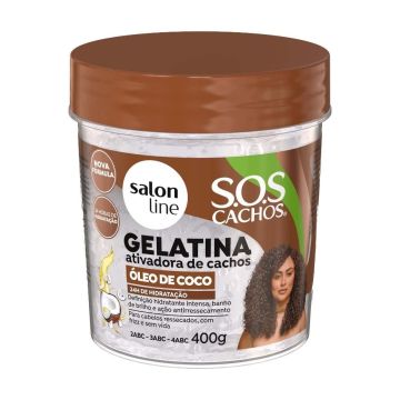 Salon Line Curl Activating Gelatin met kokosolie 400g