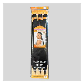 Queen Braids pre Stretched 3x 28'' in kleur 2