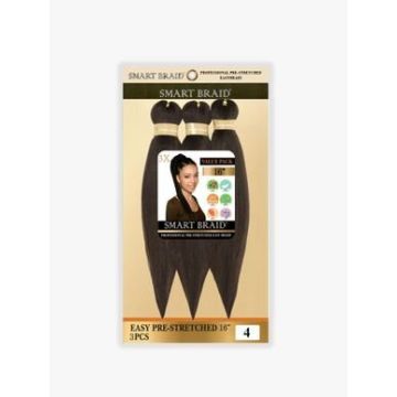 Smart Braids Pre Stretched 3x - 16 inches - 4 haarextensions