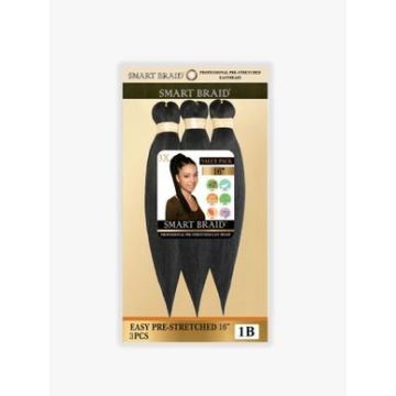 Smart Braids Pre Stretched 3x - 16 inches - 1B
