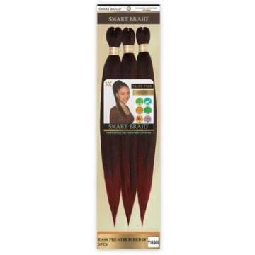 Smart Braids Pre Stretched 3x - 28 Inches # T1B/900 haarextensions