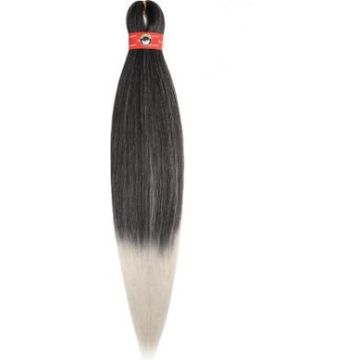 Smart Braids Pre Stretched 2x in T1B/Silver kleur