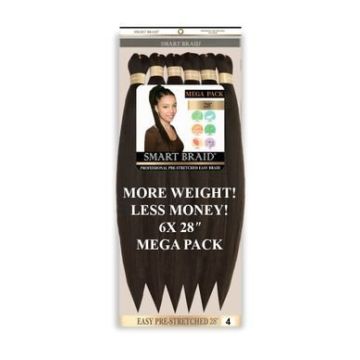 Smart Braids Pre Stretched 6x - 4 haarvlechten