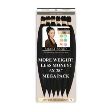 Smart Braids Pre Stretched 6x - 1 vlechten