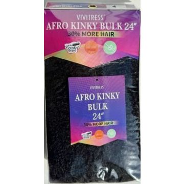 Vivitress Afro Kinky Bulk 24 inches #4 haarproduct