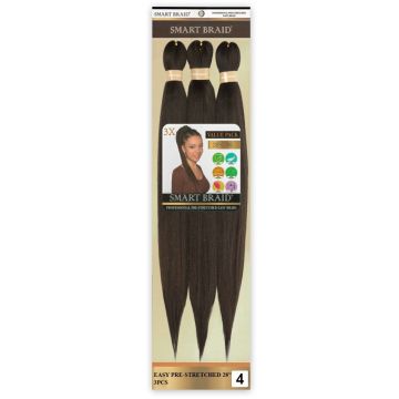 Smart Braids Pre Stretched 3x - 28 Inches # 4 haarextensions