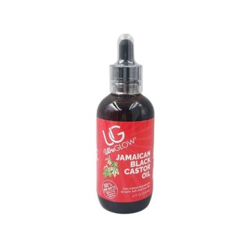 Ultra Glow Black Castor Oil 4oz verpakking