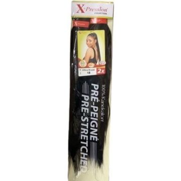 X-Pression Pre-Stretched Braid 1B voor vlechten