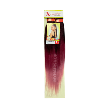 X-Pression Pre-Stretched Braid in de kleur Om-Plum Blossom