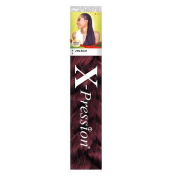 X-Pression Ultra Braid in burgandy kleur
