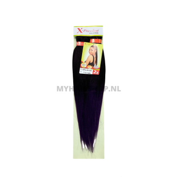 X-Pression Pre-Stretched Braid 2X 46 Inches # T1B/Violet