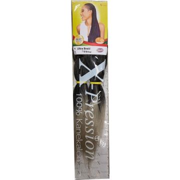 X-Pression Pre-Stretched Braid T1B-Silver