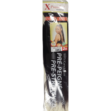 X-Pression Pre-Stretched Braid Purple voor vlechten