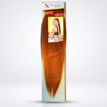 X-Pression Pre-Stretched Braid 2X 46 Inches in Amber