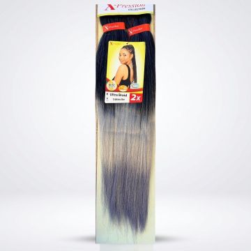 X-Pression Pre-Stretched Braid 2X 46 Inches #T3/OM/Artic Blue