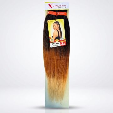 X-Pression Pre-Stretched Braid 2X 46 Inches Caramel Blond
